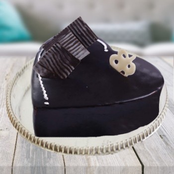 1kg Chocolate Truffle Heart Shape Cake 